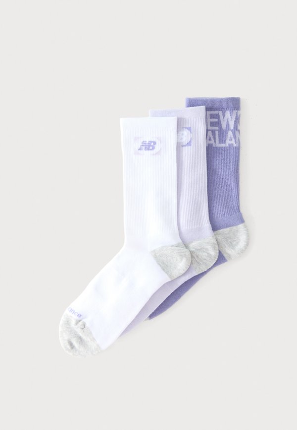 New Balance MULTI LOGO CREW 3 PACK UNISEX - Socks - lilac/white