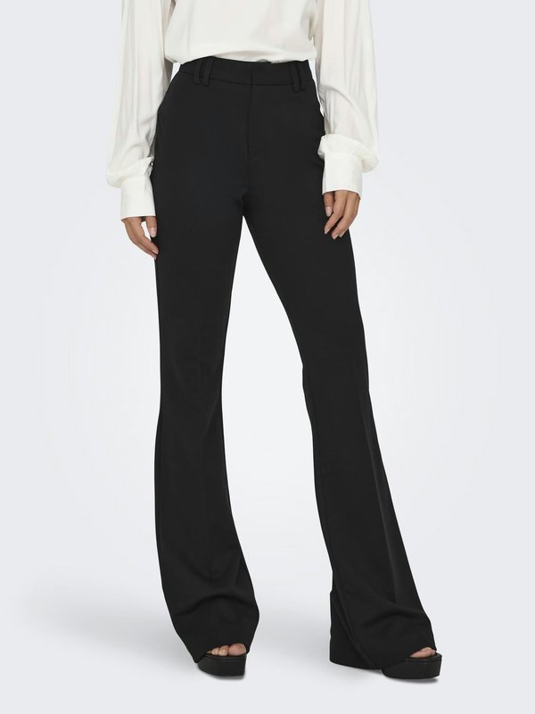 ONLY Classic ONLPEACH Flared Fit - Trousers - schwarz