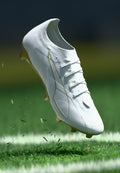 Puma ULTRA 6 MATCH FG/AG - Football boots artificial grass - white metallic gold black