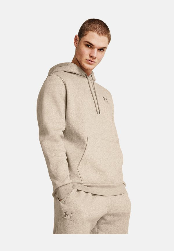 Under Armour ICON FLEECE - Hoodie - timberwolf taupe light hthr   timberwolf taupe