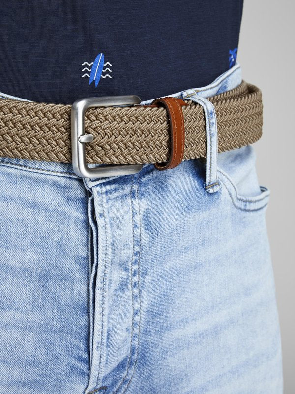 Jack & Jones Braided belt - incense