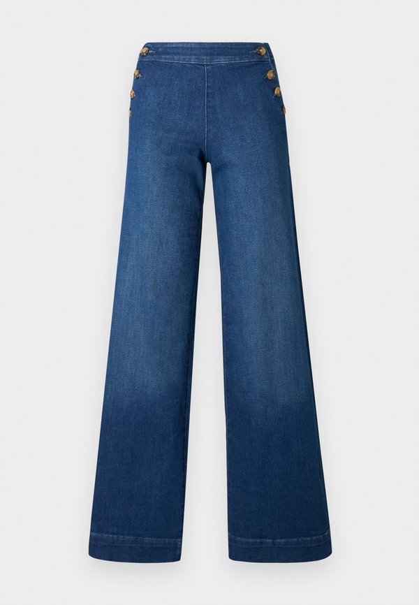 ONLY Wide-fit ONLMADISON High waist Wide Leg Fit - Wide Leg - dark medium blue denim