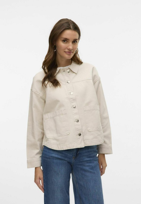 Vero Moda VMJAMIE LS DENIM SHACKET MIX GA NOOS - Denim jacket - birch