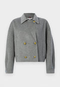 WOOL BLEND DOUBLE BREASTED PEACOAT Media 1