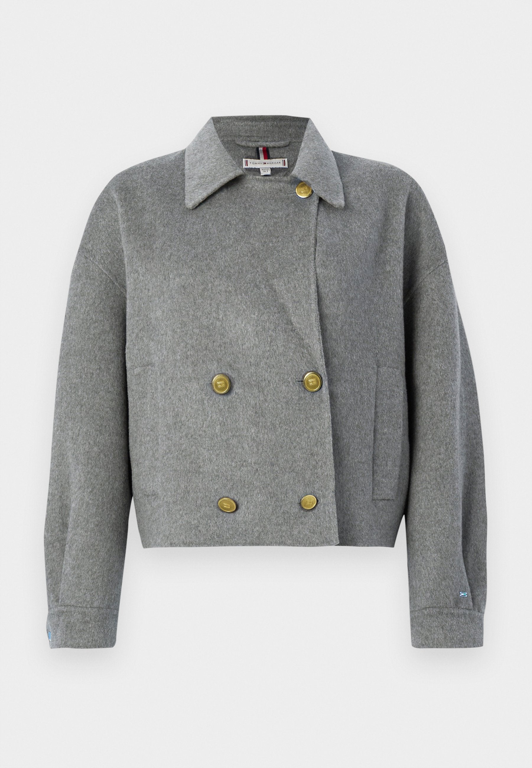 WOOL BLEND DOUBLE BREASTED PEACOAT Media 1