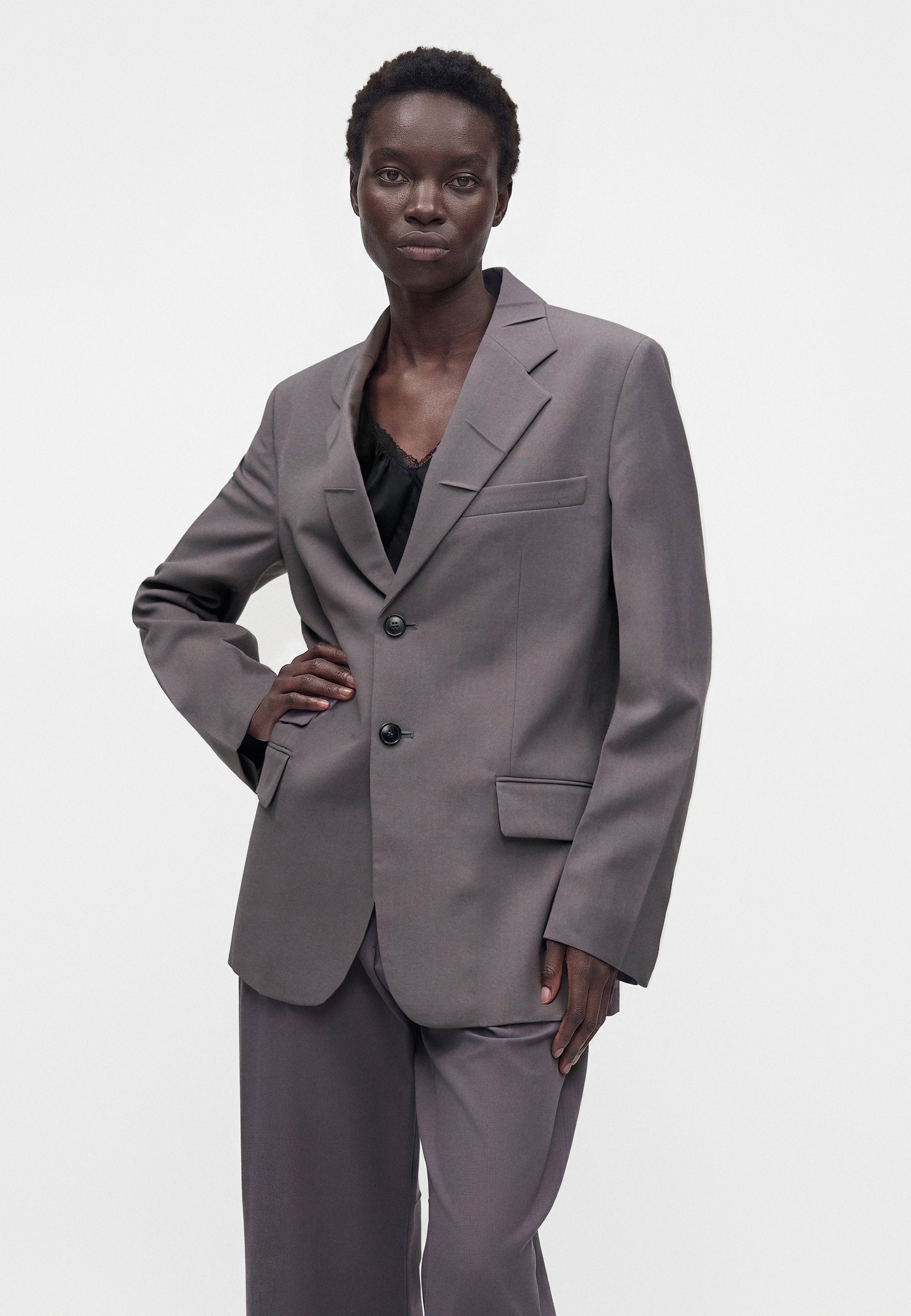 Victoria Beckham STEP COLLAR TAILORED JACKET