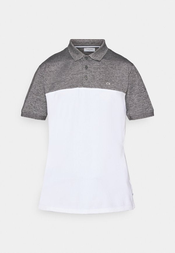 Calvin Klein Golf COLOUR BLOCK - Polo shirt - charcoal/white