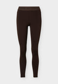 Reebok CORE FITNESS TRAINING RUCHED  - Leggings - espresso