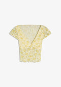 Bershka SHORT SLEEVE TOP - Blouse - yellow