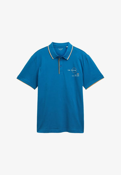 TOM TAILOR KURZARM - Polo shirt - blau