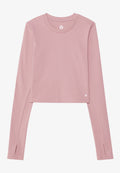 Even&Odd active ESSENTIAL FITTED CROPPED LONG SLEEVE SPORTS TOP