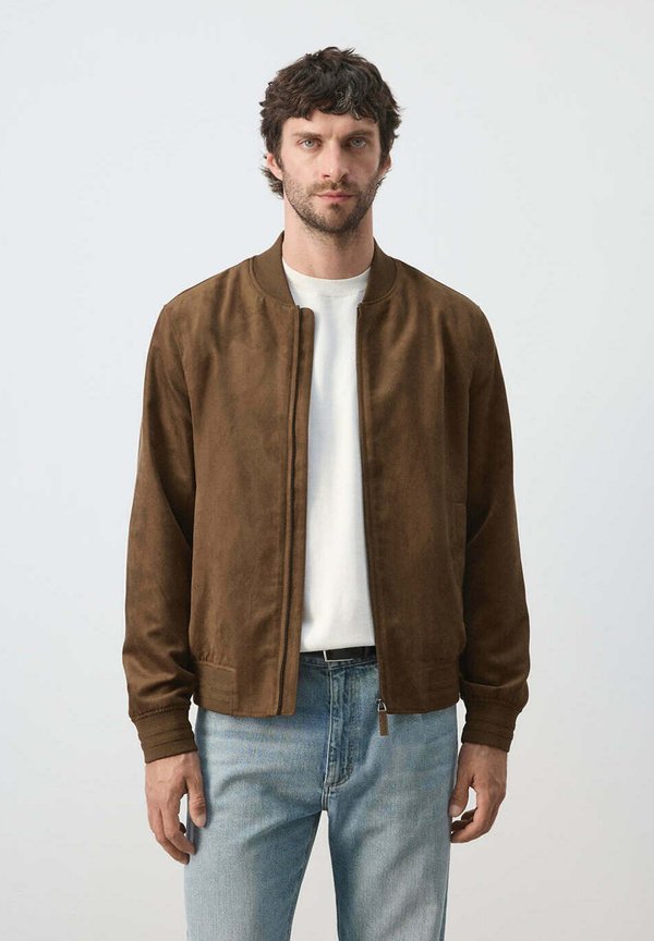 Mango ADULT - Bomber Jacket - cognac
