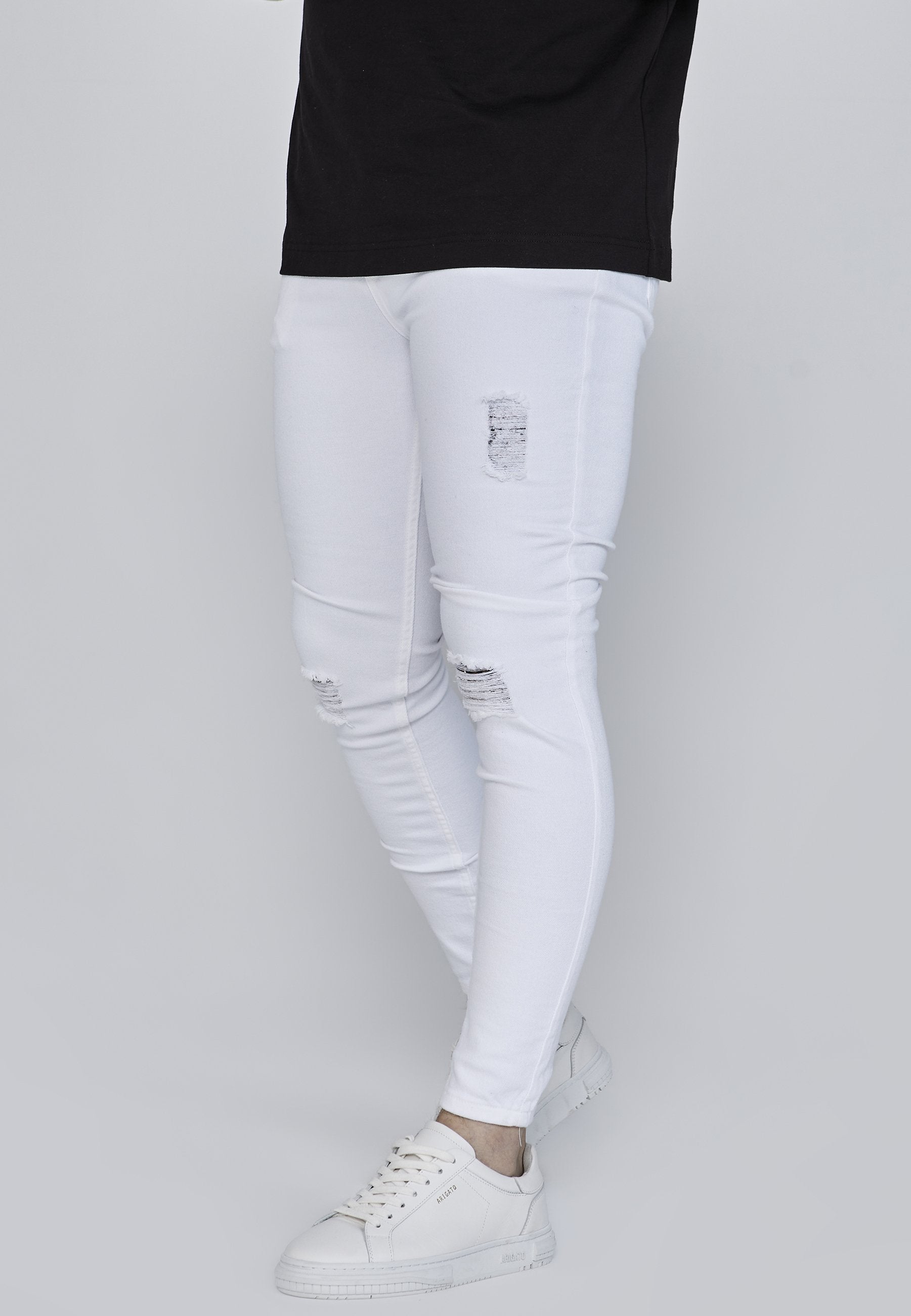 SIKSILK DISTRESSED SKINNY FIT