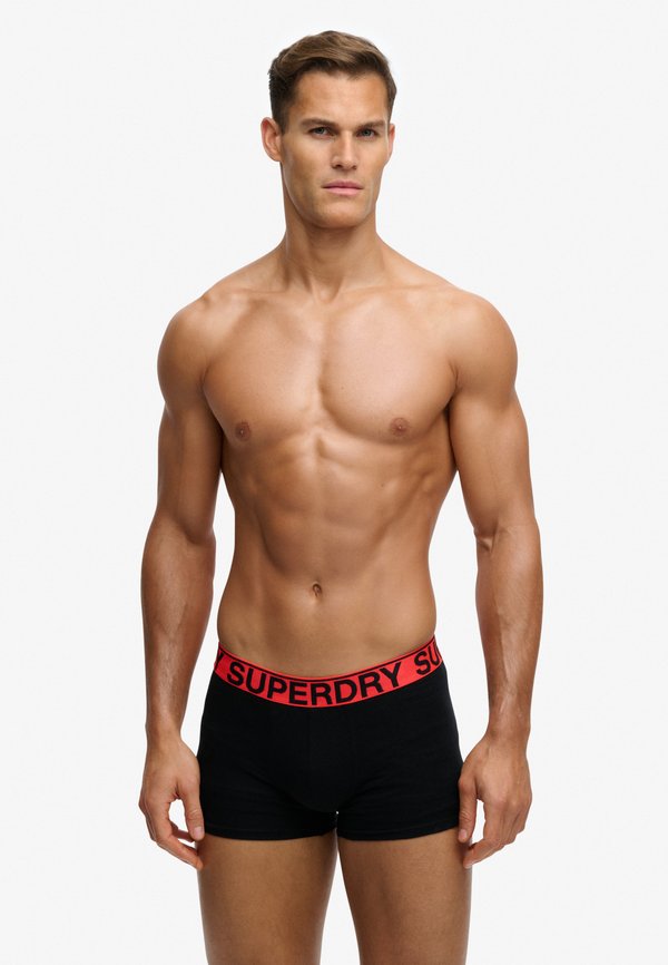 Superdry & Co 3 PACK - Trunks - schwarz orange