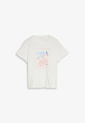 TOM TAILOR TOM TAILOR T-SHIRT T-SHIRT MIT PRINT - Print T-shirt - whisper white
