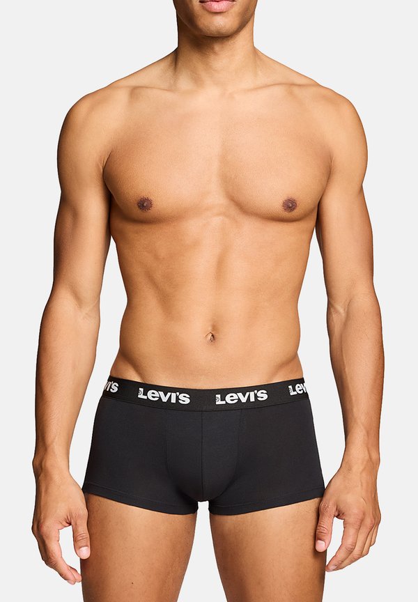 Levi's® LEVI’S HERREN RETROPANTS REPEAT LOGO TRUNK BOXERSHORTS 4-ER PACK  - Trunks - black