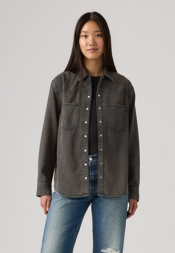 Levi's® TEODORA WESTERN  - Button-down blouse - chipped black oyster
