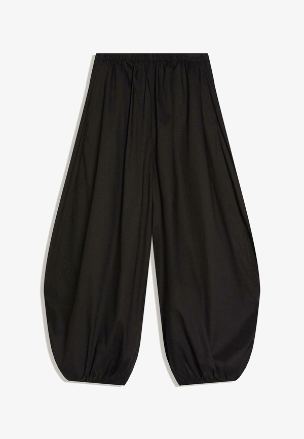 Bershka Trousers - black