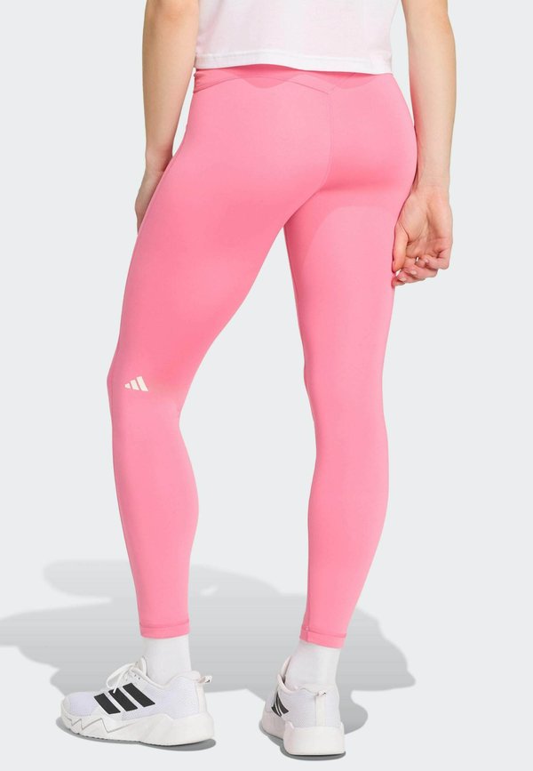 adidas Performance 3 STRIPES STUDIO ALL ME 7/8 X-OVER LEGGINGS - Leggings - pink fusion