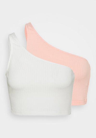 Glamorous 2 PACK ONE SHOULDER CROP