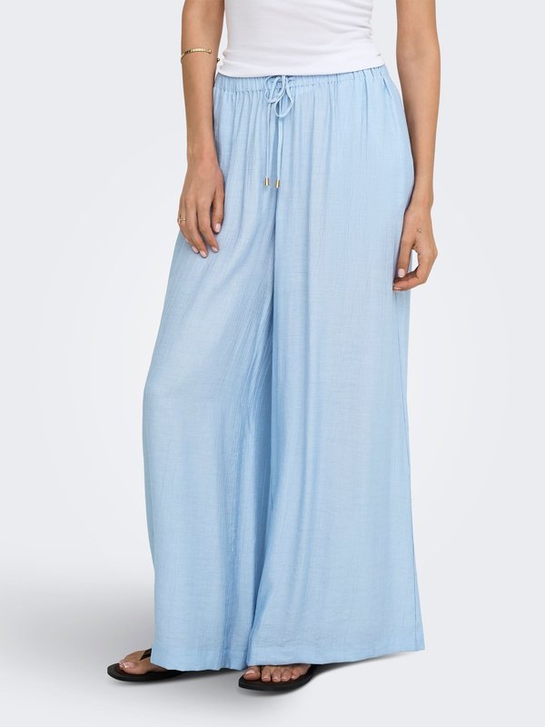 ONLY ONLGINI Regular Fit - Trousers - soft chambray