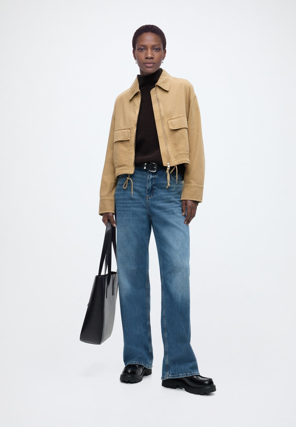 Marc O'Polo DENIM WOVEN OUTDOOR JACKETS, CROPPED BARN