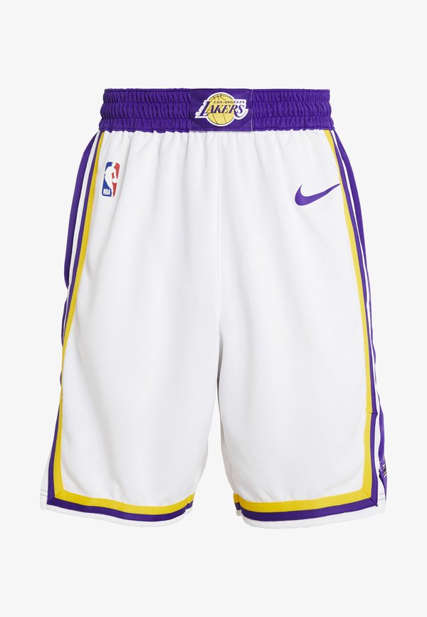 Nike Performance LOS ANGELES LAKERS NBA SWINGMAN SHORT ASSOCIATION - Sports shorts - white/field purple