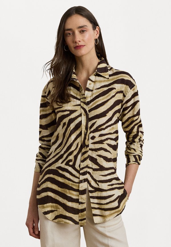 Lauren Ralph Lauren Relaxed fit zebra print linen shirt