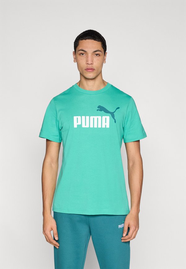 Puma 2 COLOR NO. 1 LOGO TEE - Print T-shirt - vibrant green