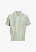 Jack & Jones JORCOBA STRIPE RESORT SHIRT SS SN - Shirt - tea