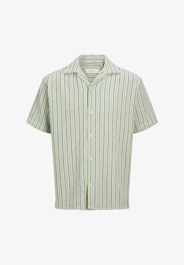 Jack & Jones JORCOBA STRIPE RESORT SHIRT SS SN - Shirt - tea