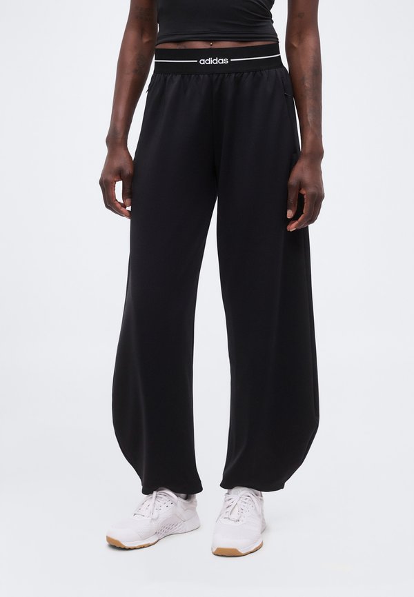 adidas Performance HYPERGLAM BARREL PANTS - Tracksuit bottoms - black