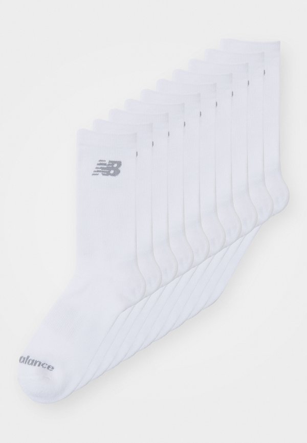 New Balance CUSHIONED CREW SOCKS UNISEX 10 PACK - Sports socks - white