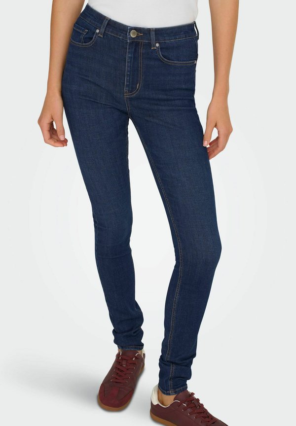 ONLY Skinny fit ONPAOLA High waist - Slim fit jeans - dark medium blue denim