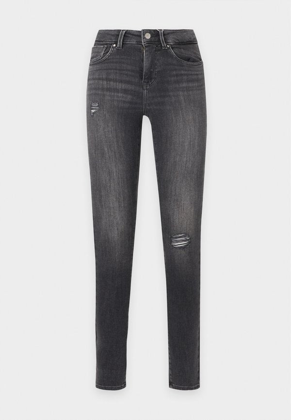 ONLY ONLPOWER MID PUSH - Jeans Skinny Fit - washed black