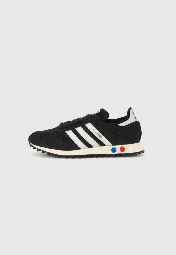 adidas Originals LA TRAINER OG UNISEX - Trainers - core black/silver-coloured/off white