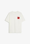 Bershka SHORT SLEEVE PRINT T-SHIRT - Print T-shirt - white