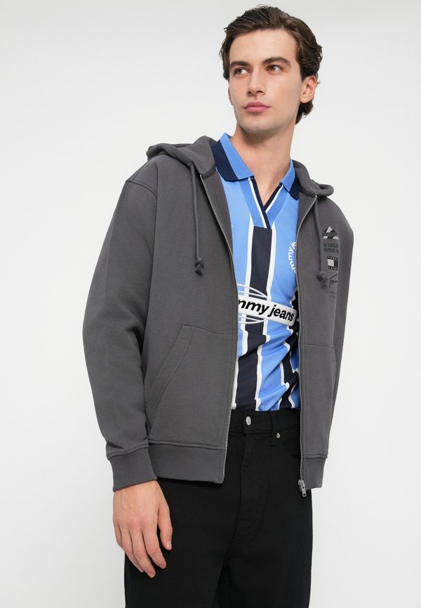Tommy Jeans BACK GRAPHIC RELAXED TERRY ZIP-THRU HOODY