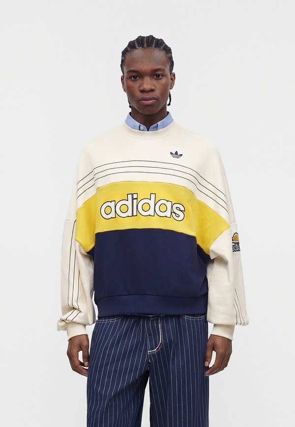 adidas Originals VARSITY CREW UNISEX - Sweatshirt - cream white