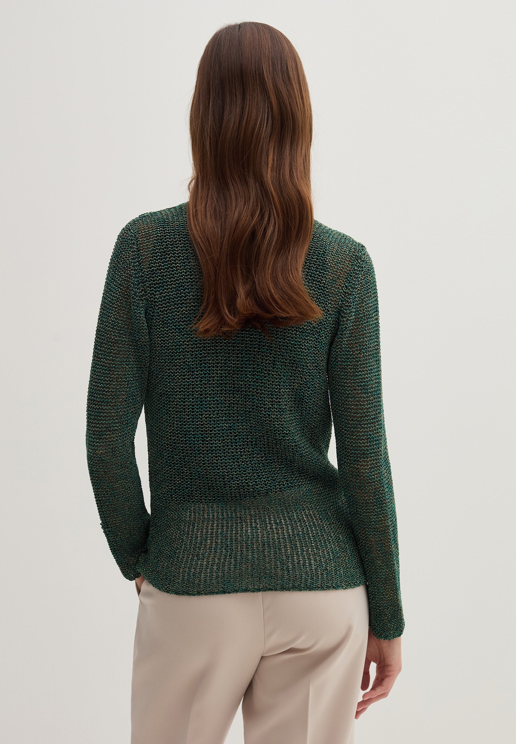Stefanel SEMI-SHEER IN OPENWORK JACQUARD