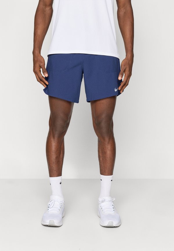 Nike Performance STRIDE - 2-in-1 shorts - midnight navy/reflective silver-coloured