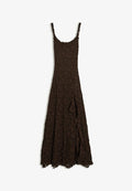 Bershka DRESS - Day dress - dark brown