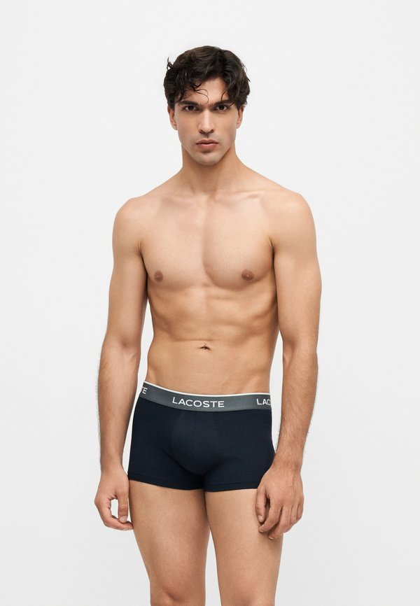 Lacoste UNDERWEAR TRUNK 3 PACK - Trunks - navy blue/dolphin/pewter