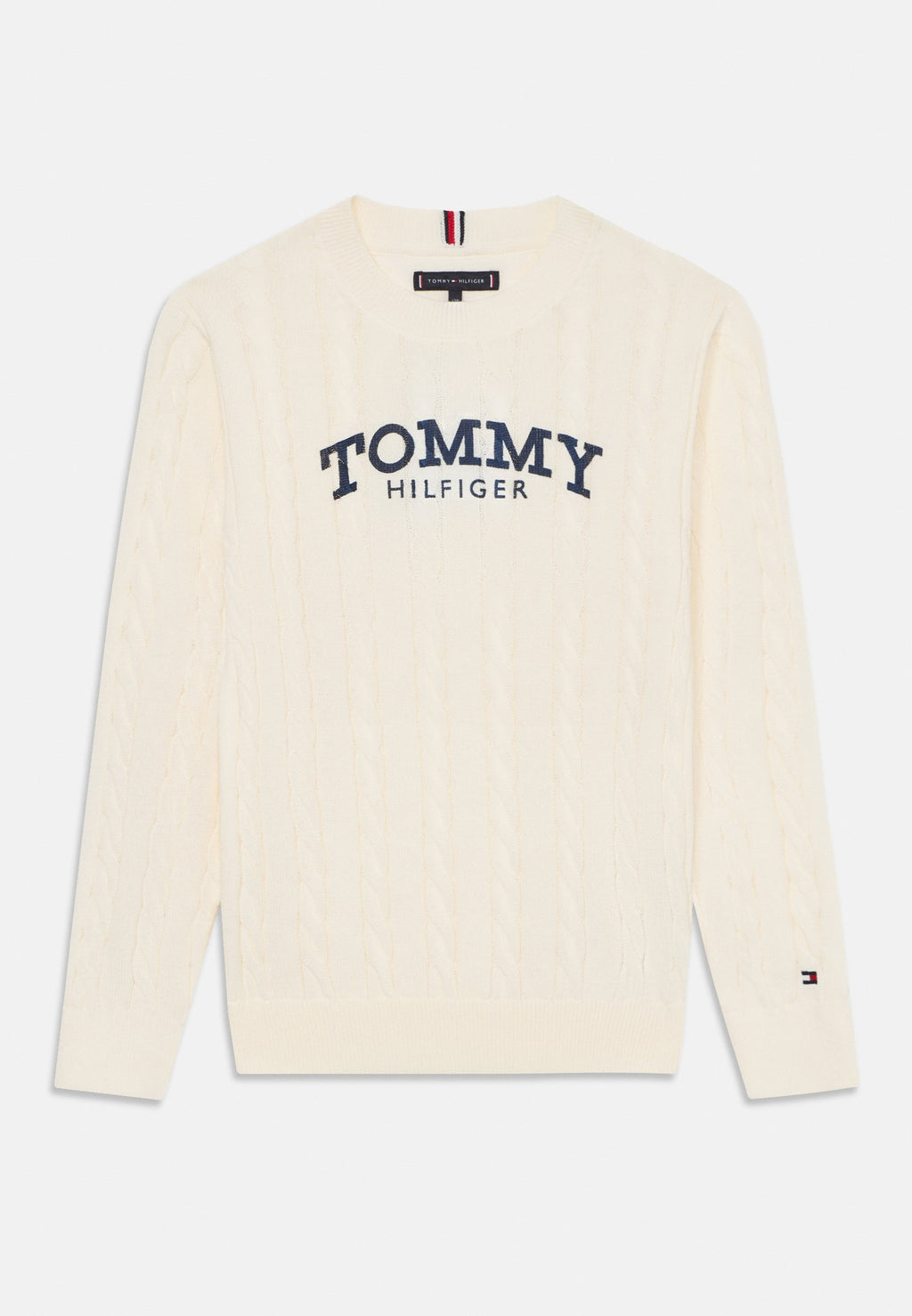 LOGO CABLE KNIT JUMPER Media 1
