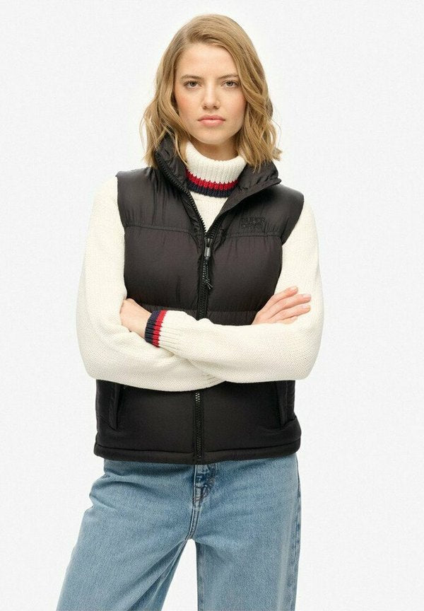 Superdry & Co TECH PADDED - Waistcoat - black black