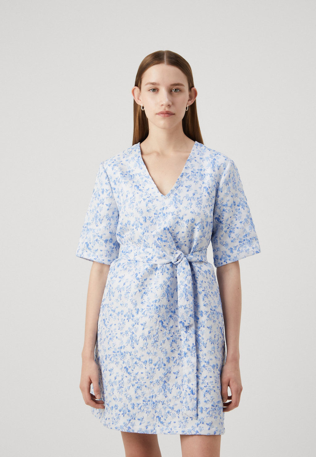 Selected SLFDAIMI KIRSTEEN V NECK DRESS