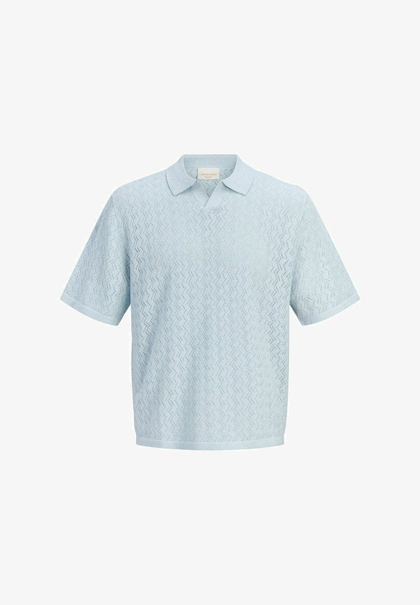 Jack & Jones Knitted Knitted - Polo shirt - cashmere blue