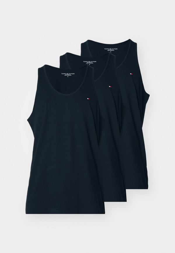 Tommy Hilfiger SIGNATURE CTN ESS 3P TANK TOP PACK OF 3 - Undershirt - black