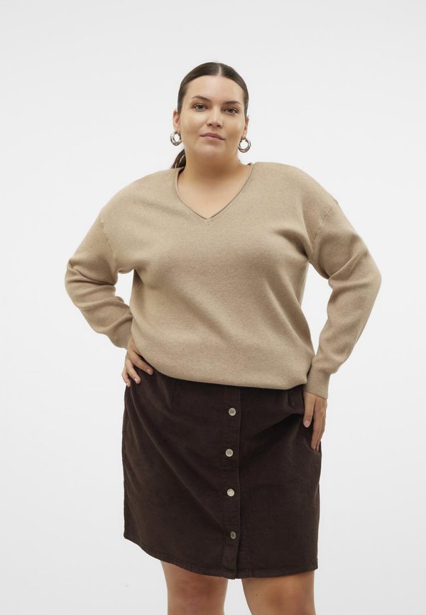 Vero Moda Curve VMCGOLD ROLL LONG VNECK