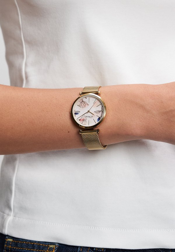 s.Oliver SOFT CONNECTION - Watch - gold-coloured